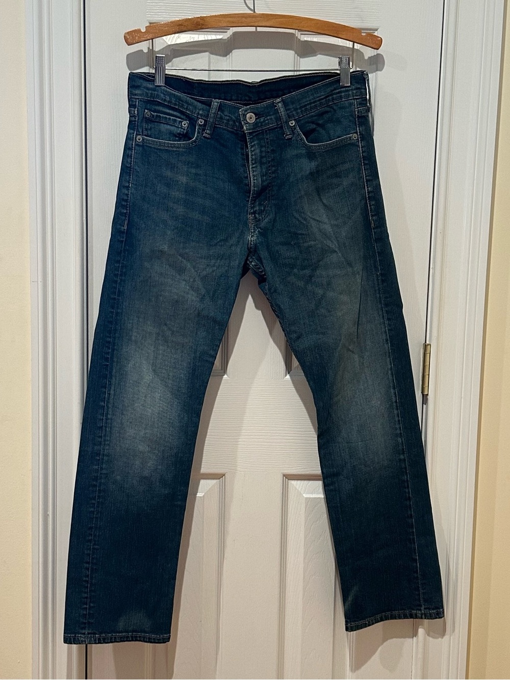 Levi's 513 Men's Dark Blue Straight-Leg Jeans, 32x30